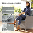 Rattan garden armchairs – image 5