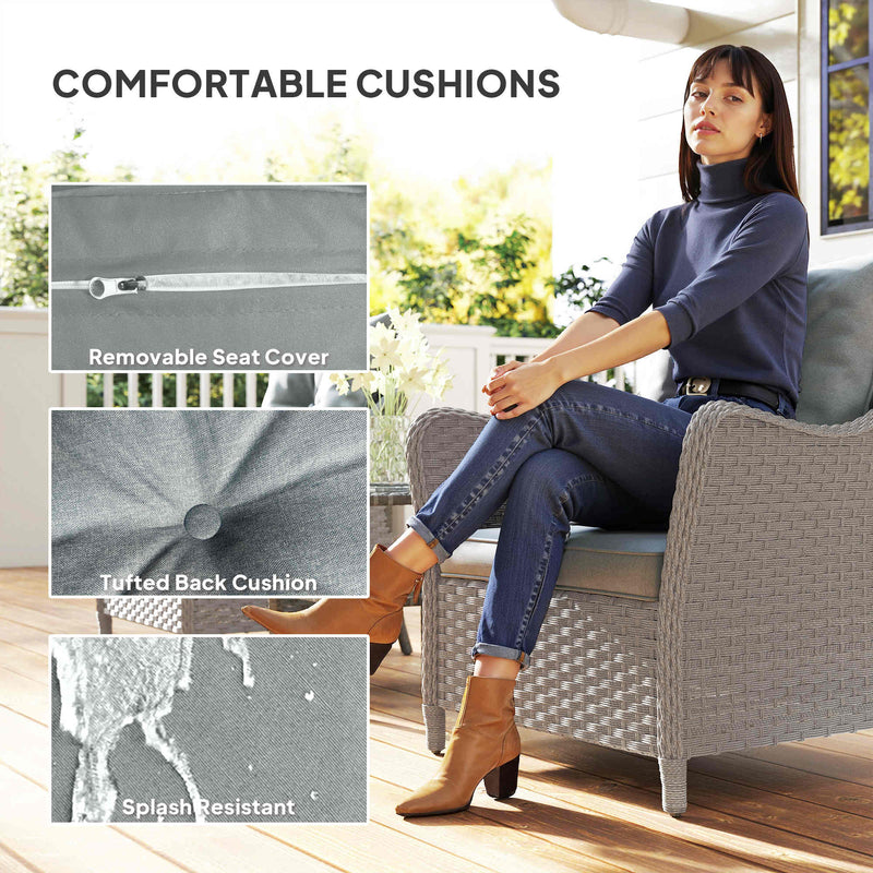 Rattan garden armchairs – image 5