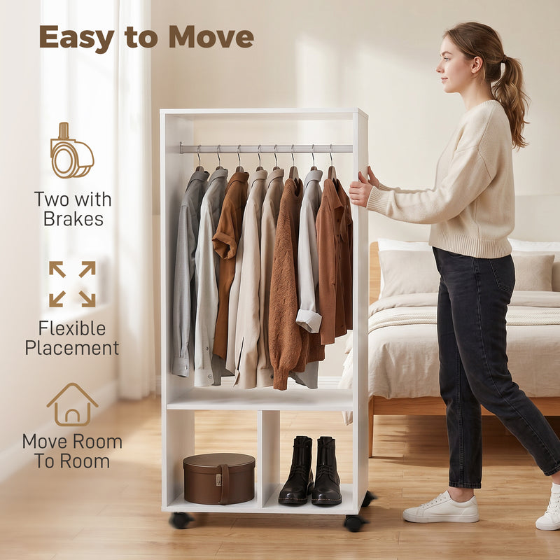 60 cm white open wardrobe – image 5