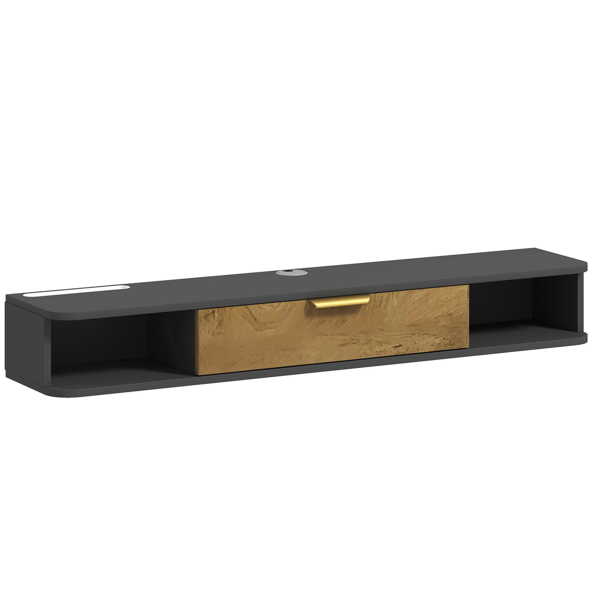 120 cm Floating TV Stand with Storage – Charcoal Grey