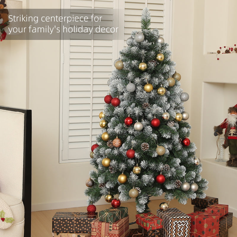 5ft snow-dipped pine Christmas tree – image 4