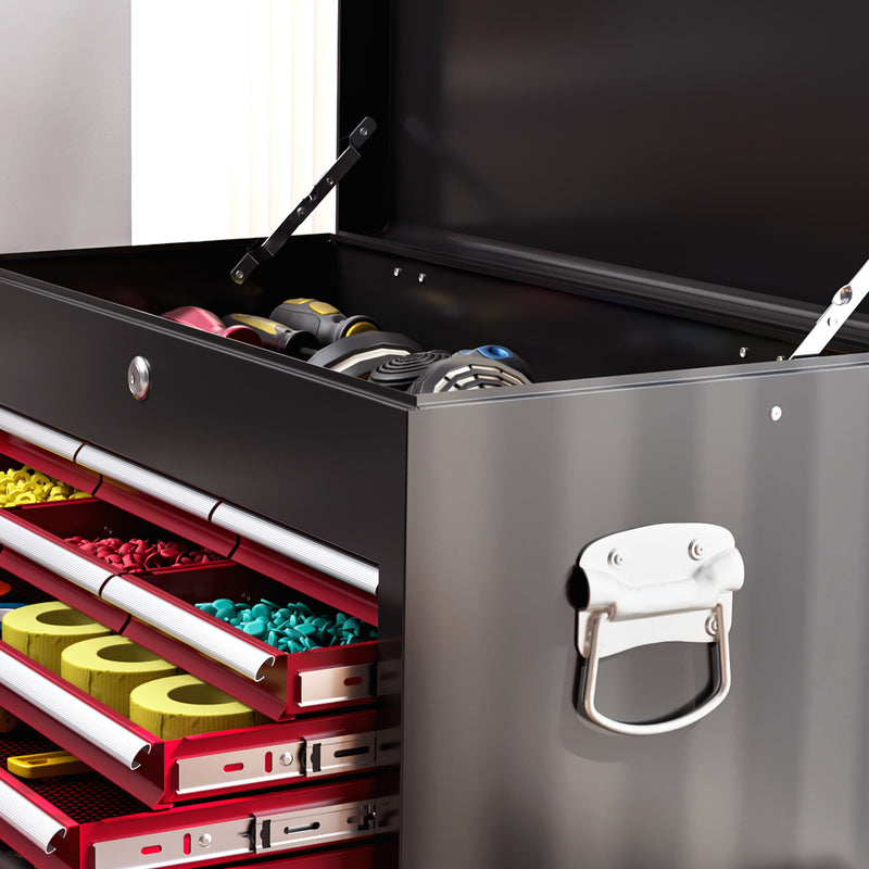 14-Drawer Two-Part Rolling Tool Chest – Red – image 9 of 9