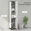 190 cm tall white bathroom cabinet – image 4