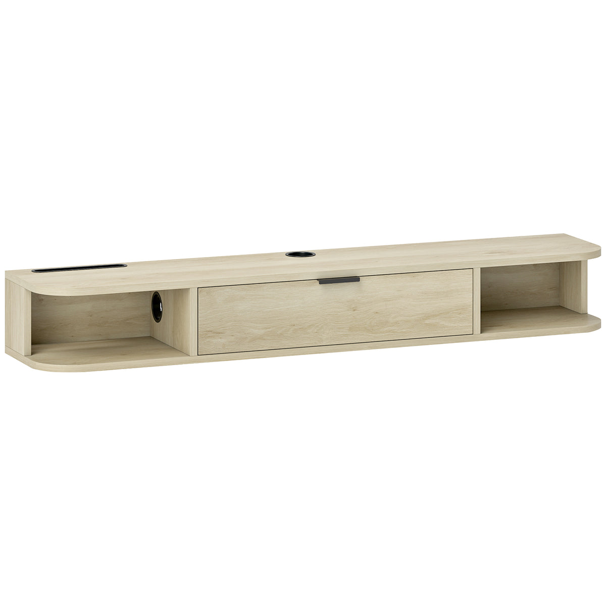 120 cm Floating TV Unit for TVs up to 50 Inch – Natural