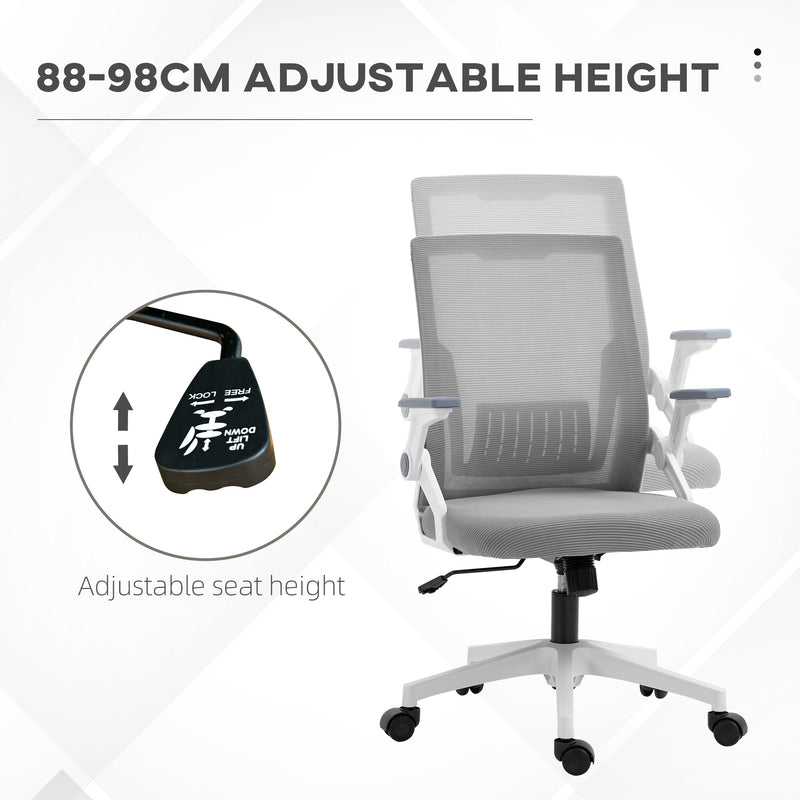 Grey mesh office chair – image 7