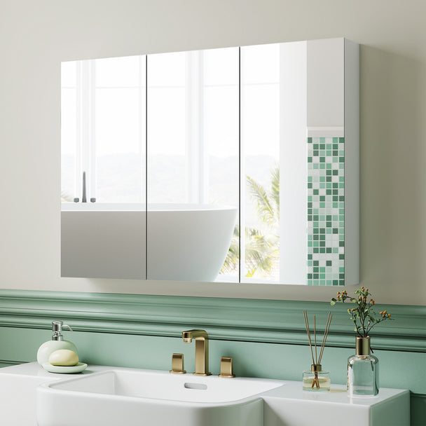 Three-door mirrored bathroom cabinet – image 2