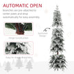 7ft snow-covered slim Christmas tree – image 6