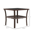 2-tier rattan coffee table – image 3