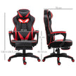 Racing gaming chair with footrest – image 3
