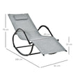 Grey rocking lounger – image 3