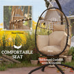Khaki rope egg chair – image 4