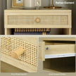 Floating rattan bedside tables – image 7