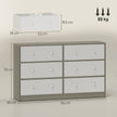 Wide 6-drawer chest of drawers – image 3