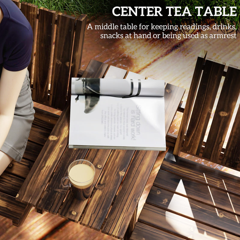 Garden loveseat with table – image 6