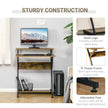 Industrial computer desk with monitor shelf – image 5