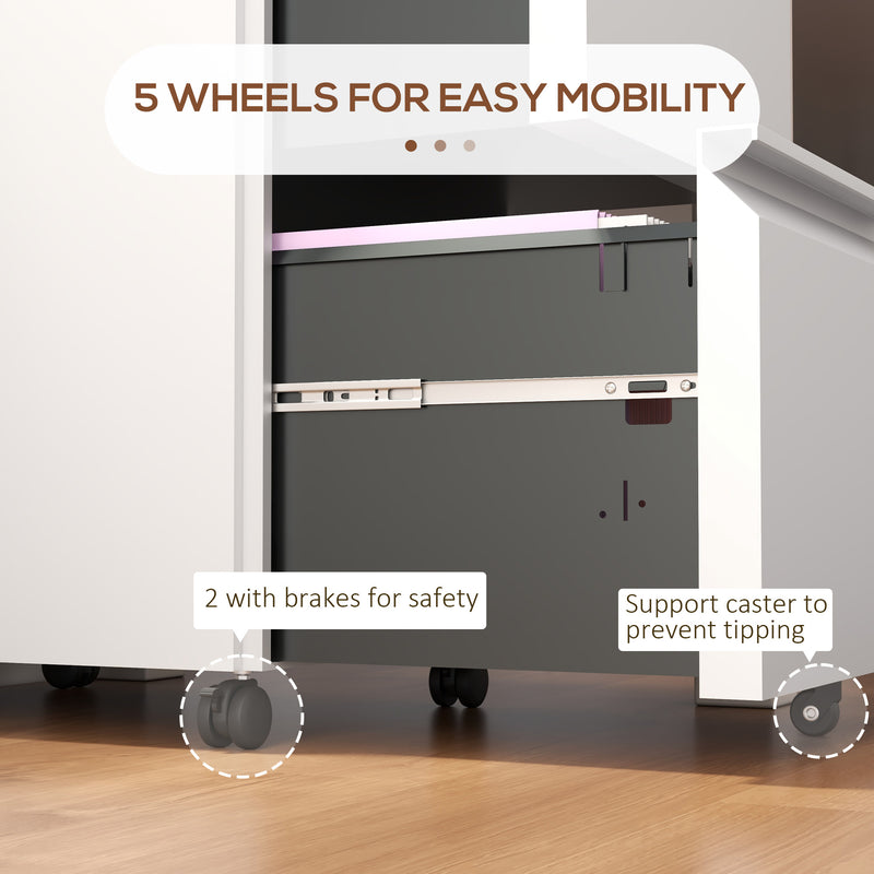 2-drawer metal filing cabinet – image 7