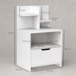 White bedside table – image 3
