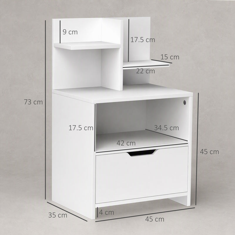White bedside table – image 3