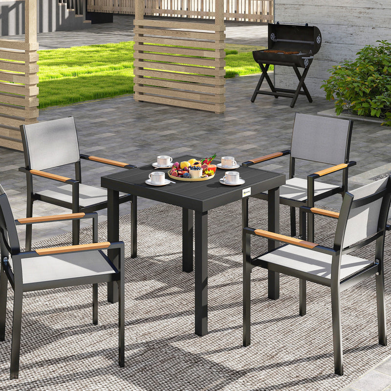 Square black garden table – image 10