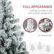 4.5ft pre-lit snow-tipped Christmas tree – image 6