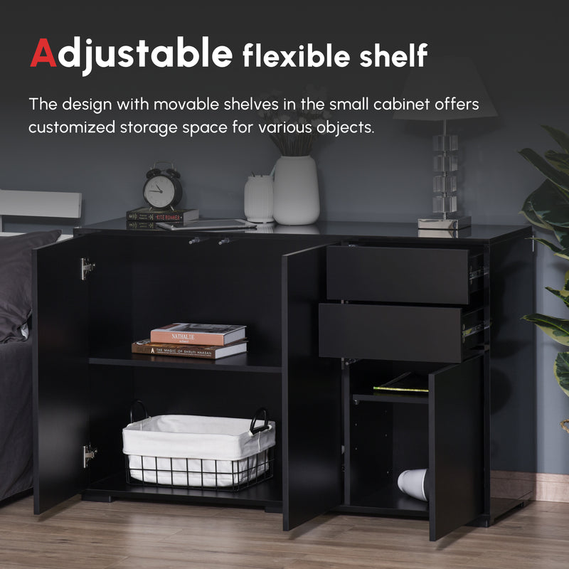 Black push-open sideboard – image 4