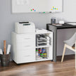 Mobile printer stand with drawers – image 2