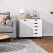 White mobile office cabinet – image 9