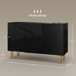 Black gloss hairpin sideboard – image 3
