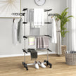 4-tier clothes airer, black – image 2