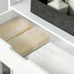White bathroom floor cabinet – image 9