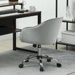 HOMCOM 46-56 cm Velvet-feel Office Chair - Grey – view 8