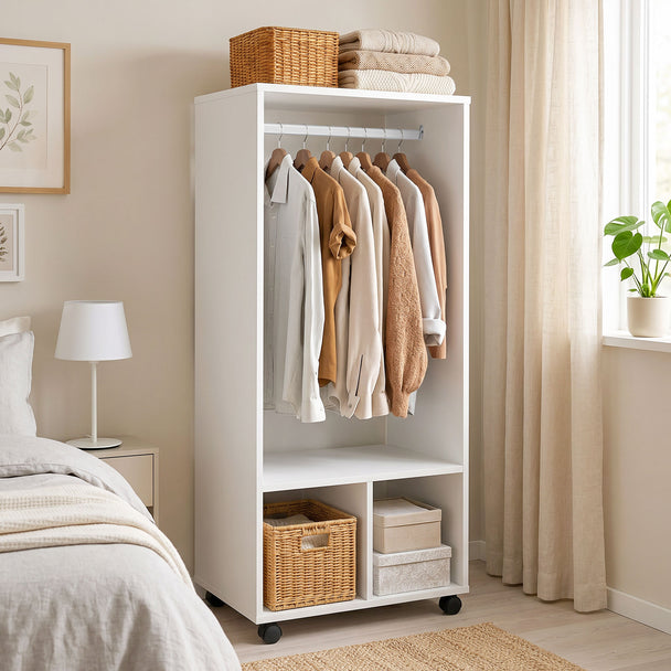 60 cm white open wardrobe – image 2