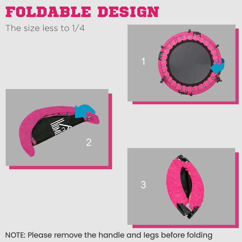 40" foldable fitness trampoline – image 5