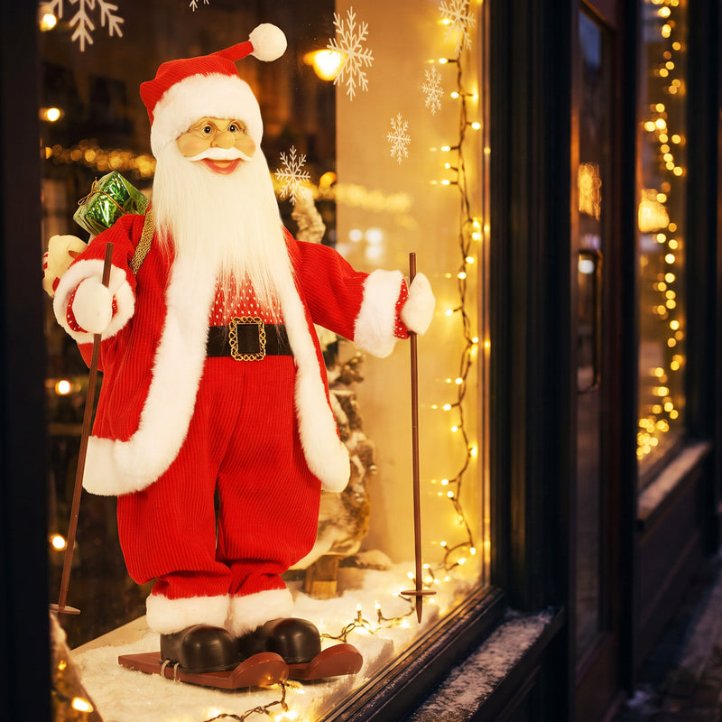 Close-up of Santa's clothing and accessories
