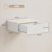 High gloss floating bedside tables – image 3
