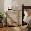 Rattan 3-drawer chest of drawers – image 2