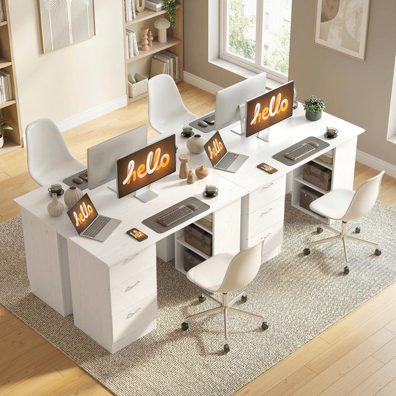 120 cm desk with drawers and shelves – image 8
