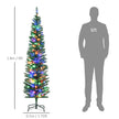 6ft pre-lit pencil tree, multi-colour LEDs – image 3