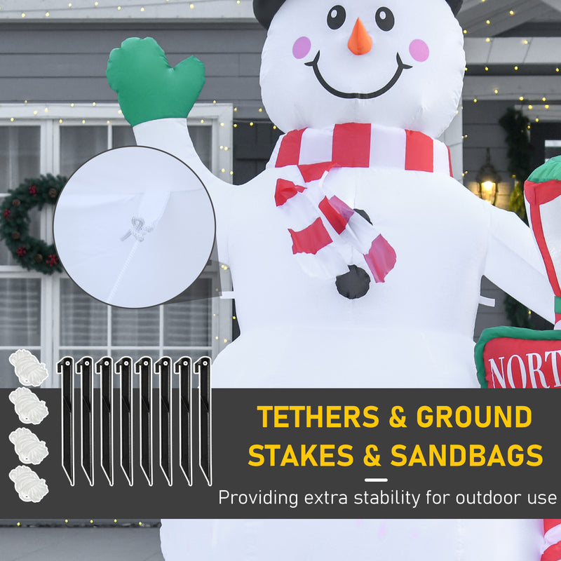 Ground stakes and tether ropes for securing the inflatable