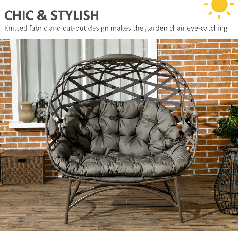 2-seater folding egg chair – image 4