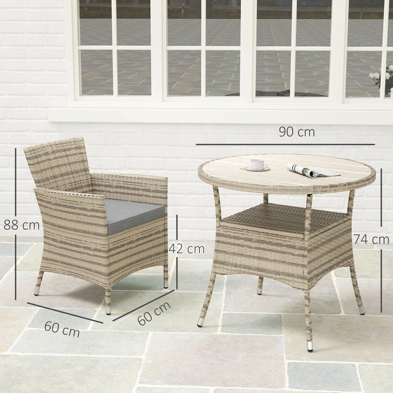 Rattan garden dining set – image 3