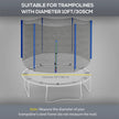 Blue 10ft trampoline replacement net – image 4