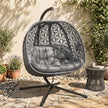 Double hanging egg chair – image 3