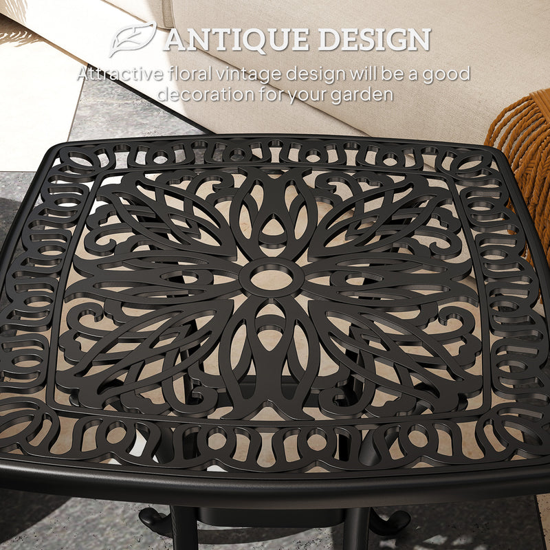 Cast aluminium side table – image 4