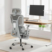 HOMCOM Ergonomic Office Chair, High Back Mesh Desk Chair, Grey – view 2