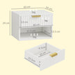 Fluted floating bedside tables – image 3