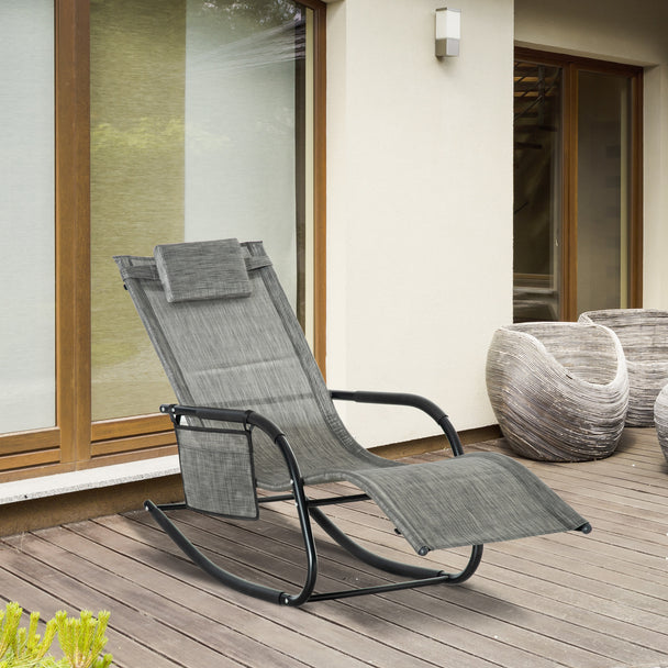 Mesh rocking lounge chair – image 2