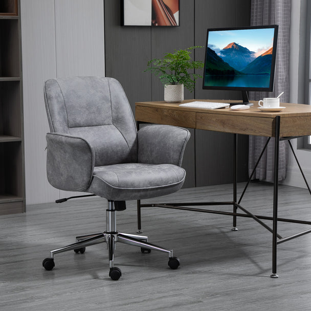 Microfibre mid-back office chair – image 2