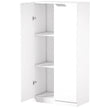 HOMCOM 120 cm Tall Storage Cabinet Cupboard, 3-Tier File Organiser Wooden Filing Cabinet, White