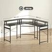 Corner LED desk – black – image 3